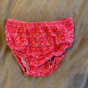 Juicy Couture Red Floral Diaper Cover